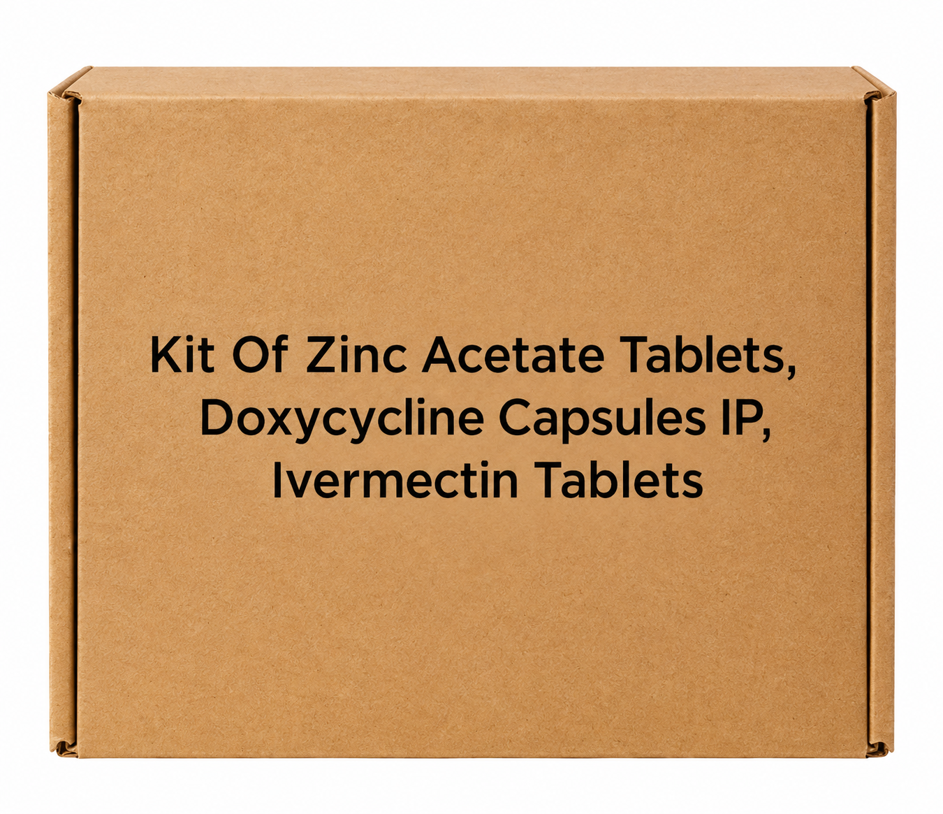 Kraft Box with Medicine Labels Ziverdo Kit